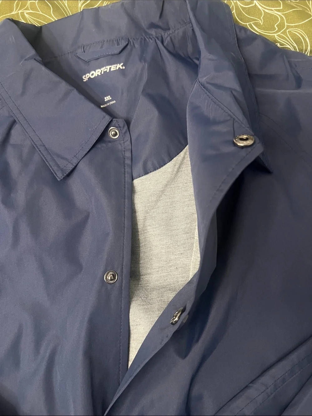 Sport-Tek Navy Lightweight Windbreaker Coach Jacket
